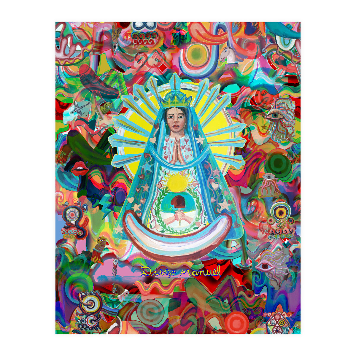 Virgen Y Graffiti 14 (Print Only)