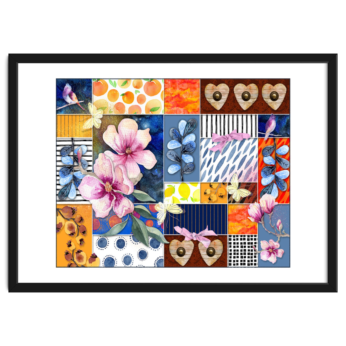 Romantic Floral Collage