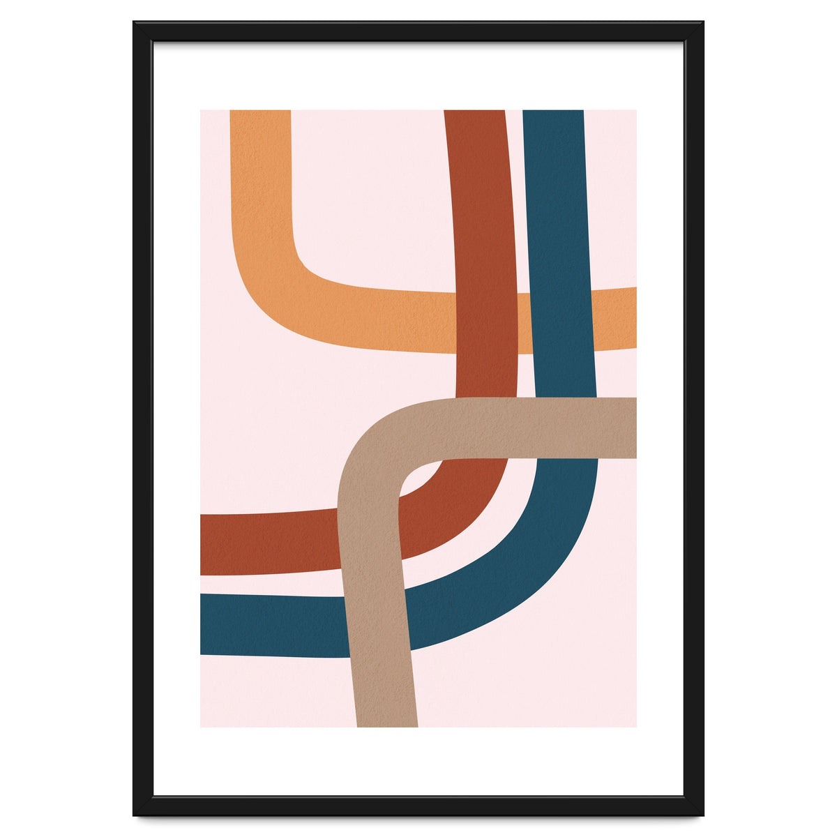 Abstract Colorful Line Art I