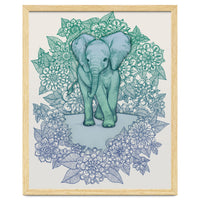 Emerald Elephant in the Lilac Evening