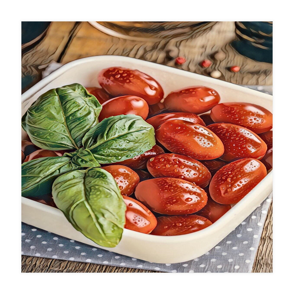 Fresh Tomatoes Italian Cuisine (Print Only)