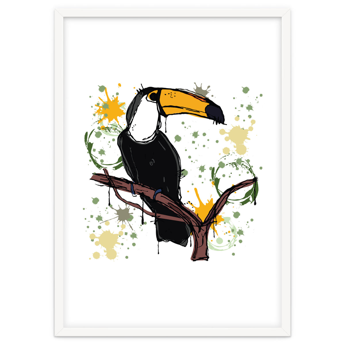 Toucan scribble sketch
