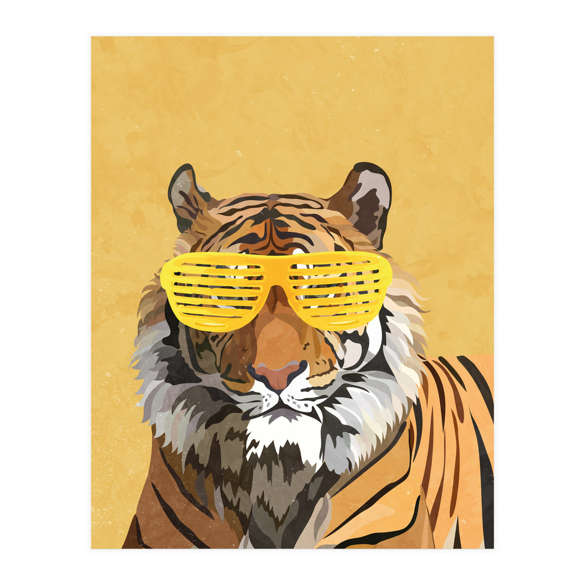 Hip Hop Tiger Yellow Shades (Print Only)