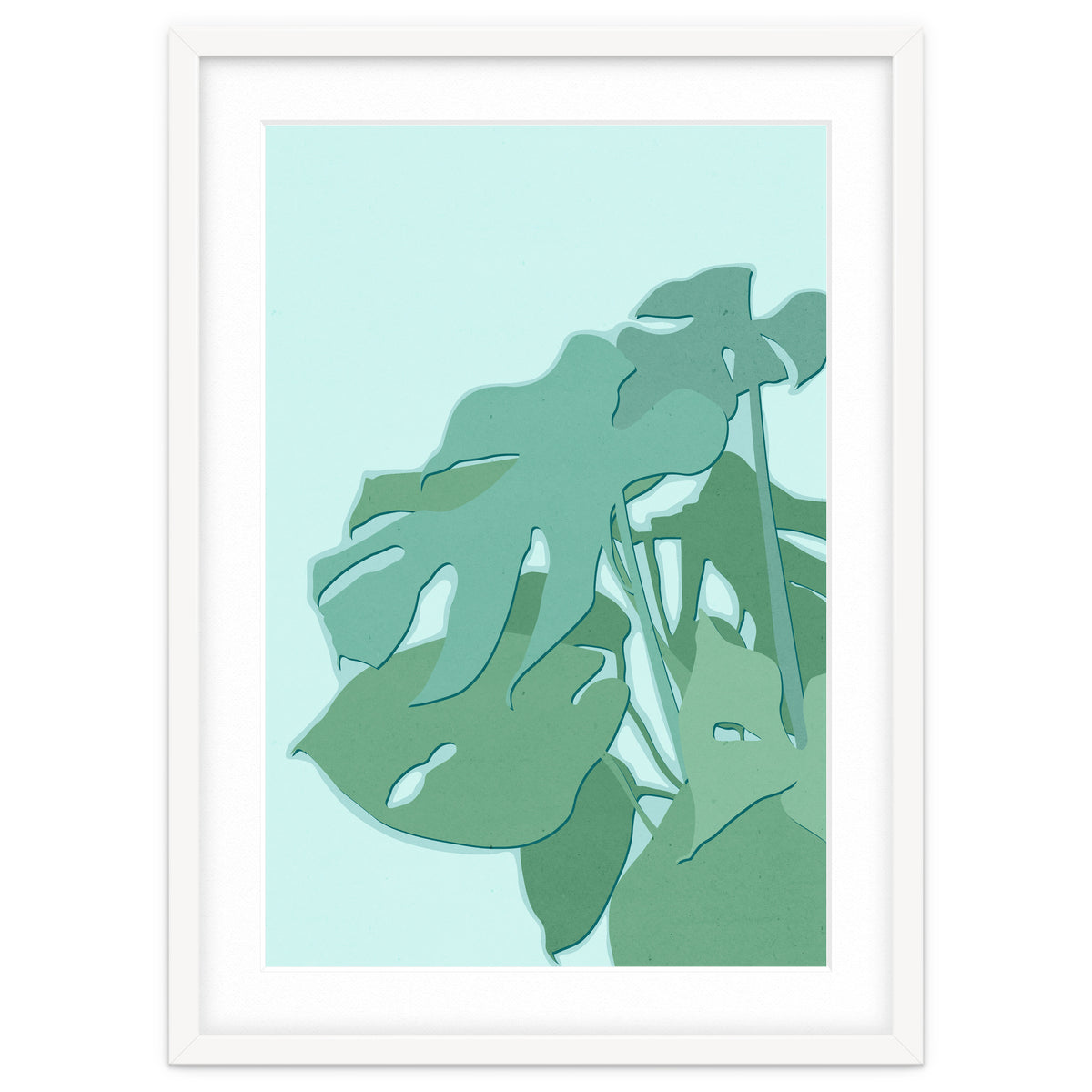Minimal Monstera Leaves - Greener Eden