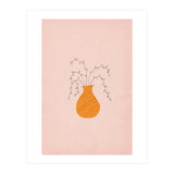 Pink and orange vase and plants (Print Only) thumbnail