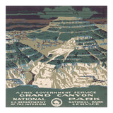 Grand Canyon Vintage Poster  (Print Only) thumbnail