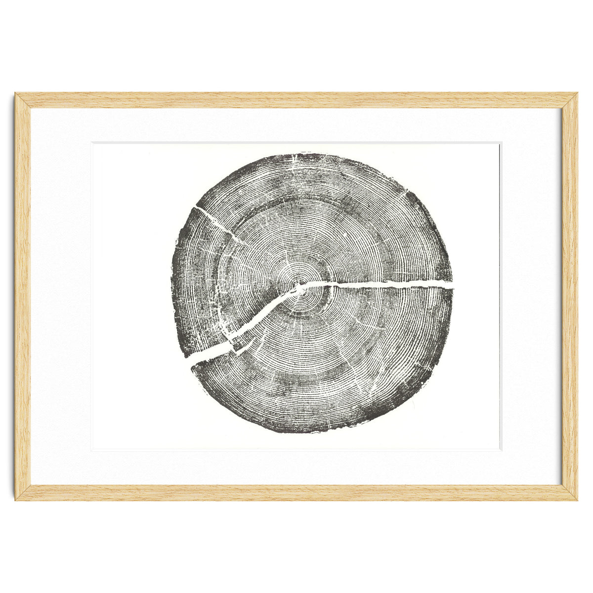 Rock Canyon, Tree Ring Print, Woodblock