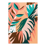 Watching The Leaves Turn, Tropical Autumn Colorful Eclectic Abstract Palm Nature Boho Graphic Design (Print Only) thumbnail