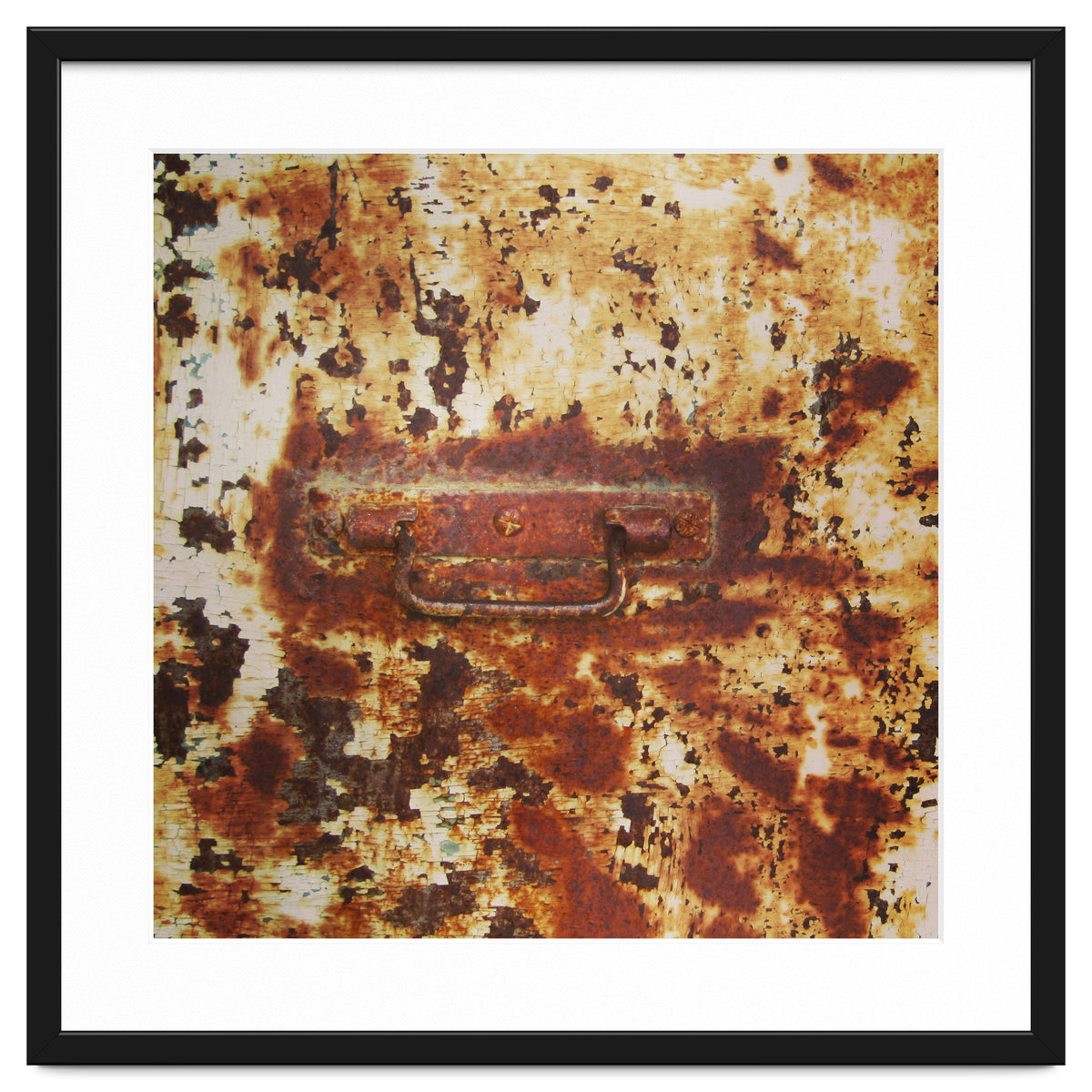 Rusty metal door