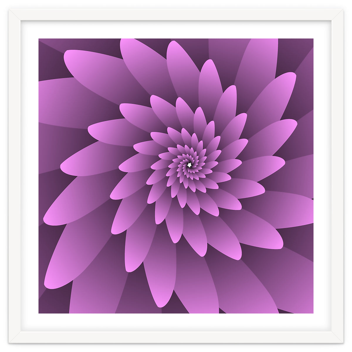 3 D Floral Modern Pink Art