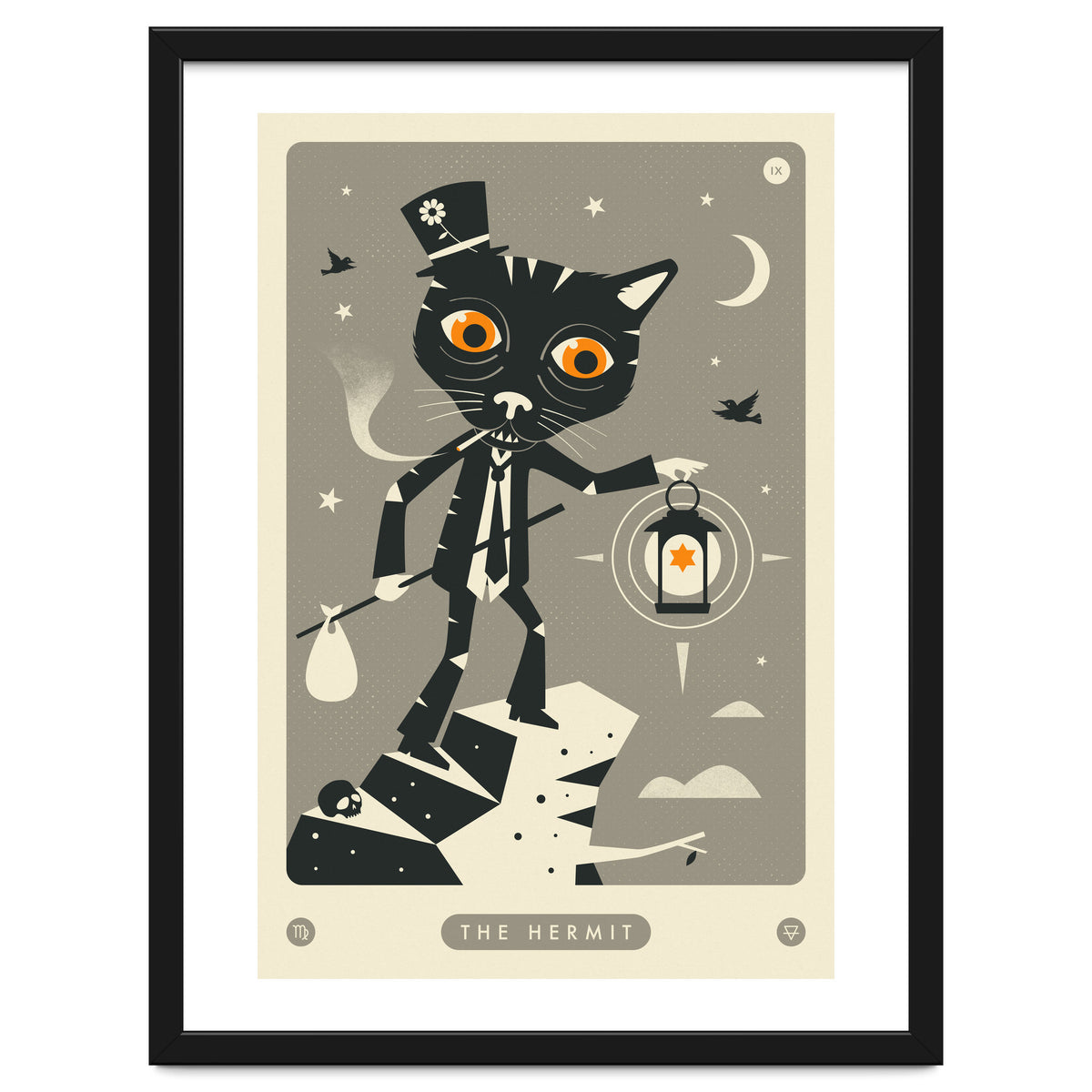 TAROT CARD CAT: THE HERMIT