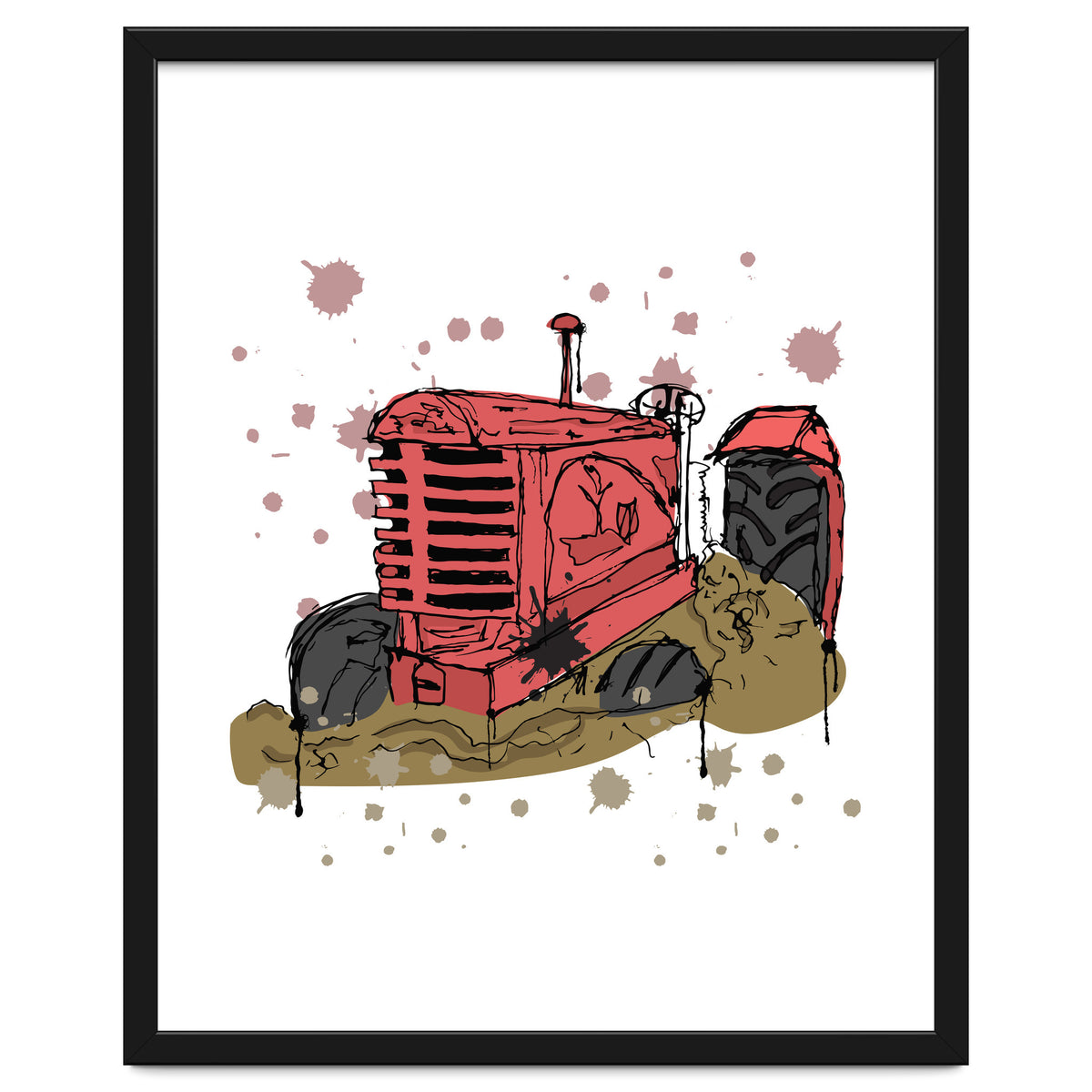 Abandoned tractor sketch