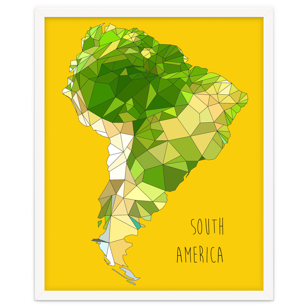 SOUTH AMERICA – Yellow