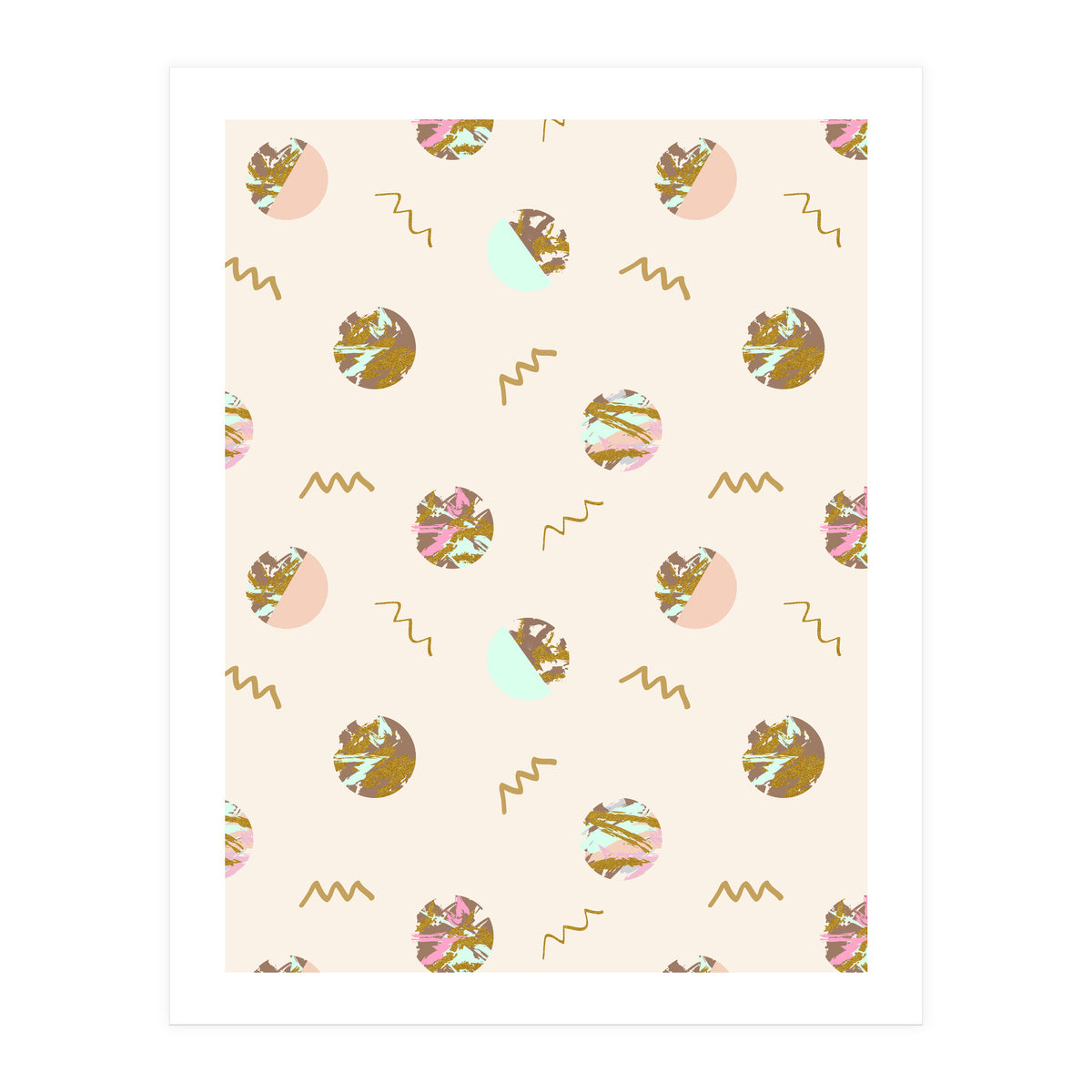 Abstract geometric vector painting (Print Only)