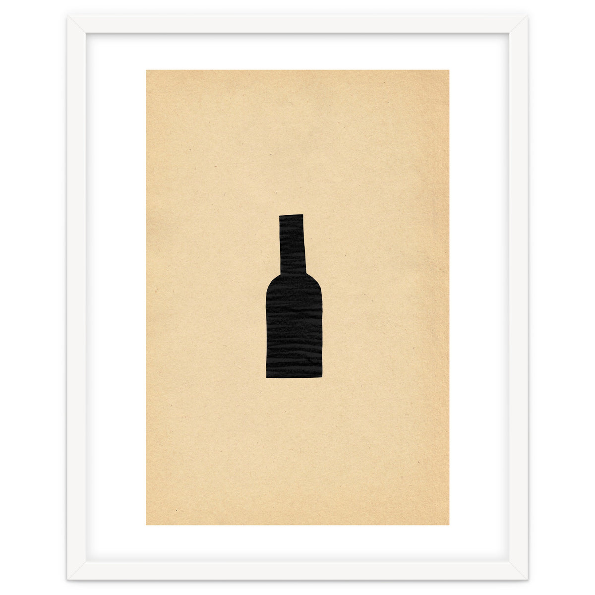Abstract wine bottle