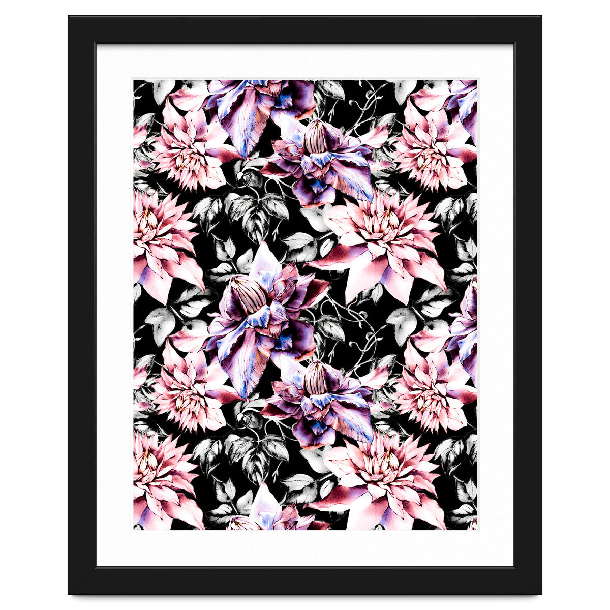 Pink bloom in the dark