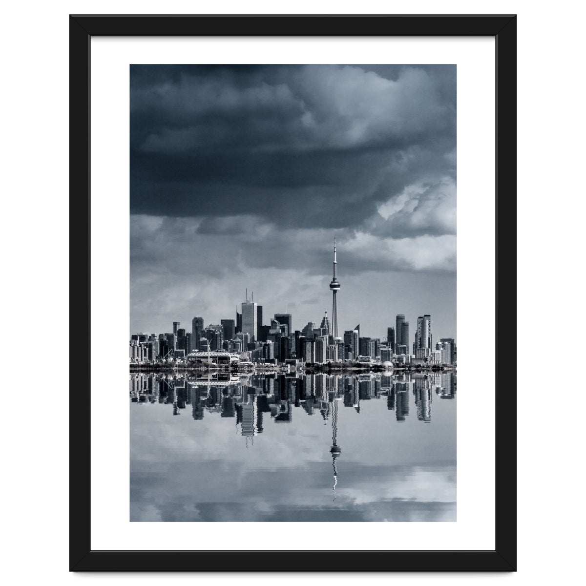 Toronto Skyline From Colonel Samuel Smith Park Reflection No 1
