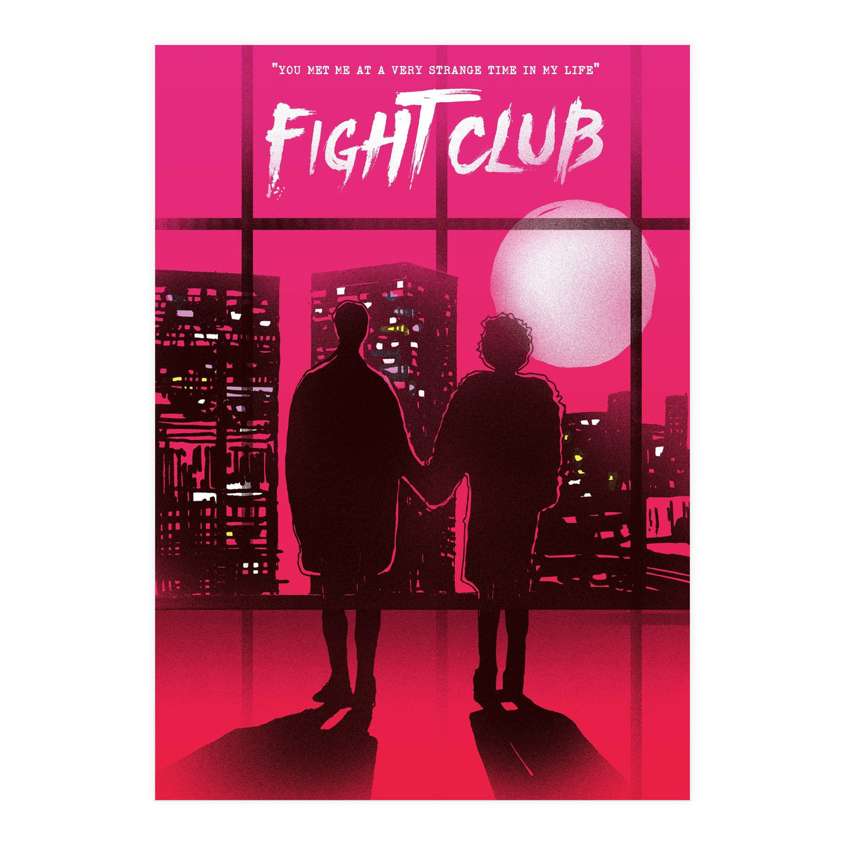 Tyler and Marla Fight Club movie poster (Print Only)
