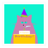 Birthday Lilac Cat  (Print Only) thumbnail