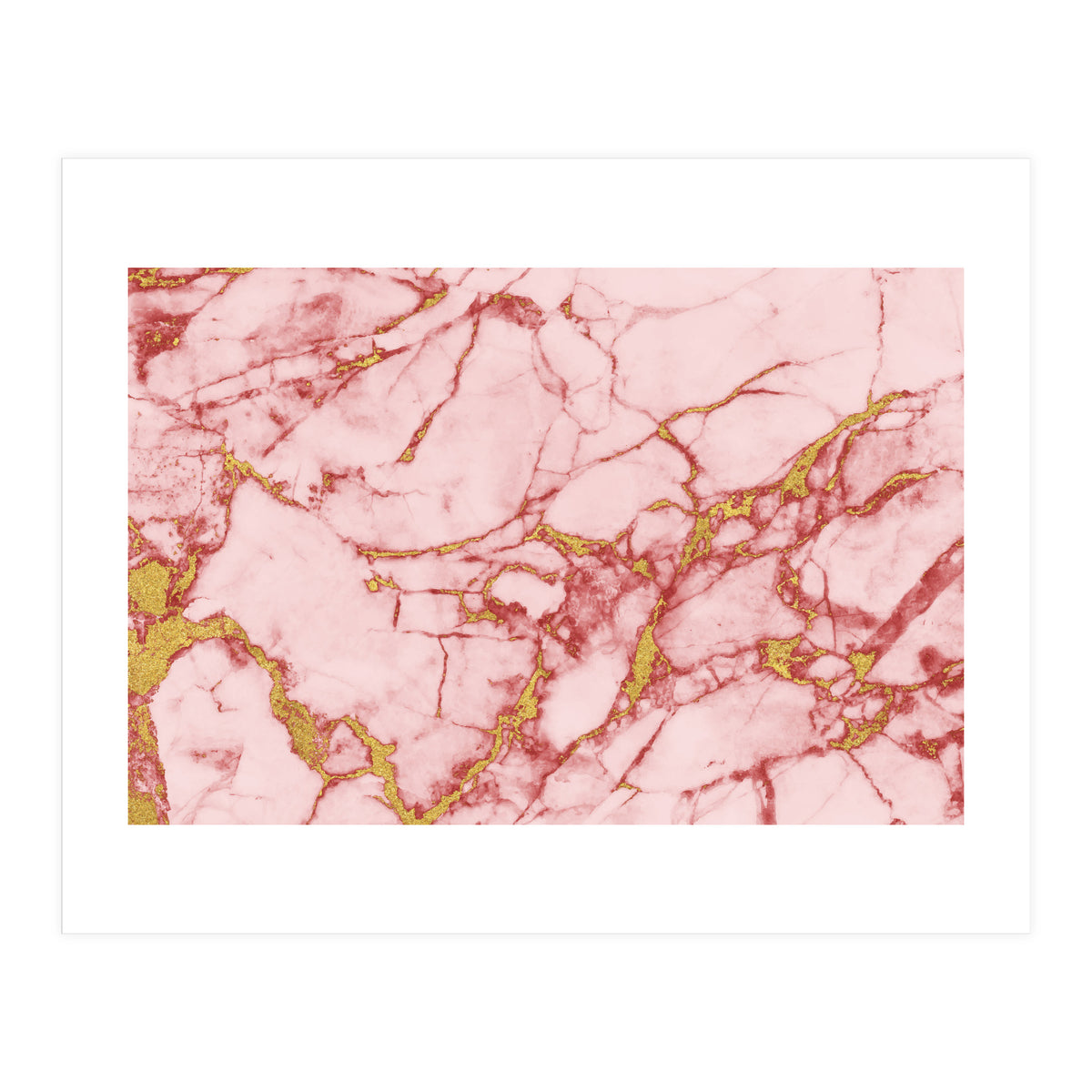 Blush Gold Marble II (Print Only)