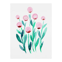 Simple pink flowers (Print Only)