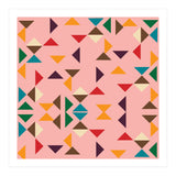 Kilim Pink Triangle Pattern (Print Only) thumbnail