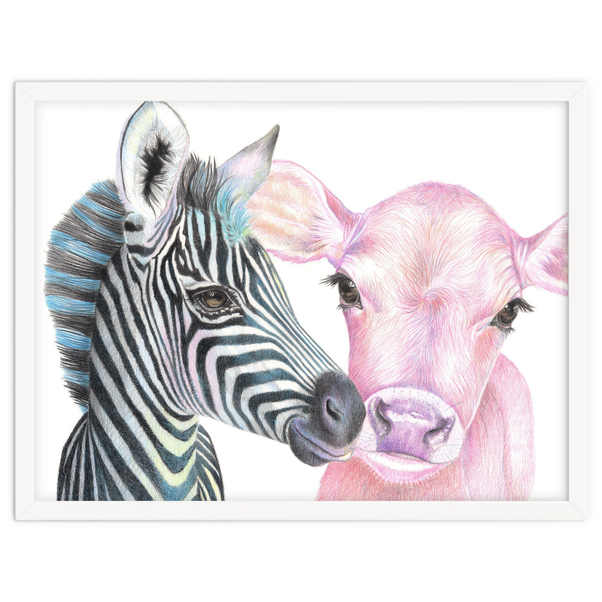 Zebra and Cow