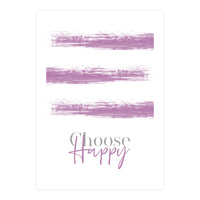 Text Art CHOOSE HAPPY | pink (Print Only)