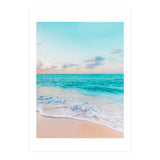 Ocean Bliss, Nature Landscape Sea Travel Tropical, Nordic Luxe Photography Pastel Island Digital (Print Only) thumbnail