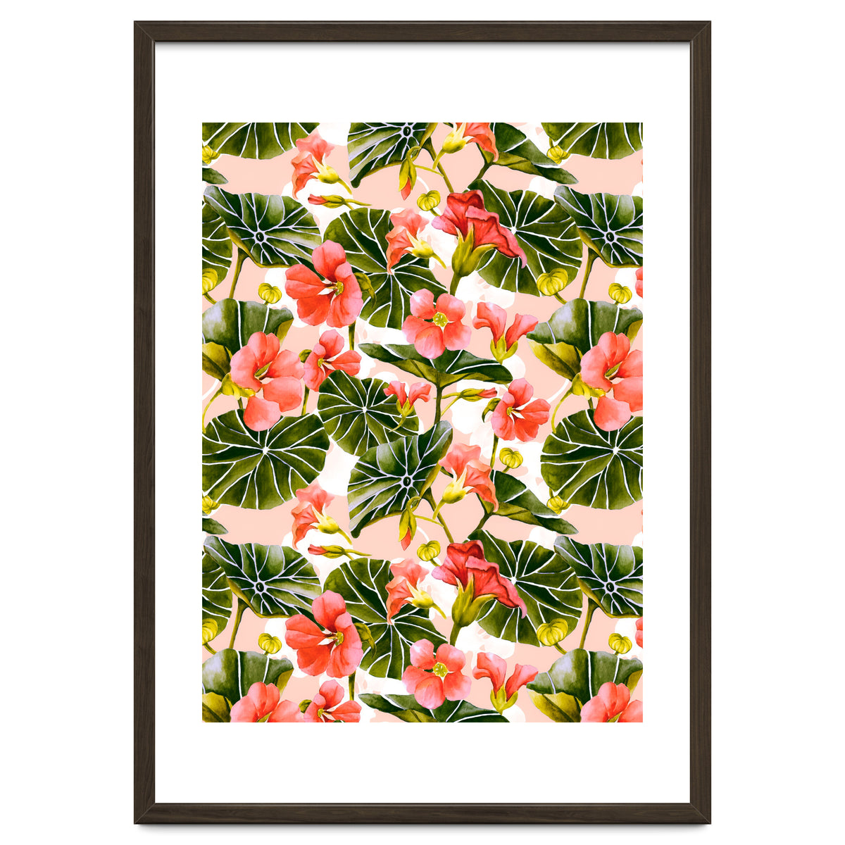 Nasturtiums watercolor 03