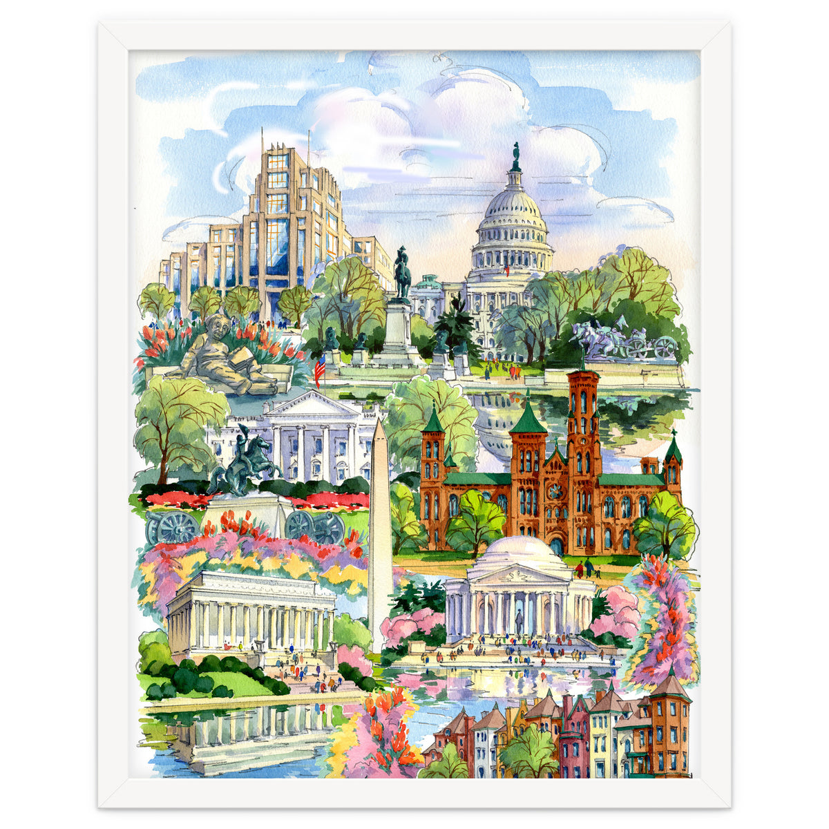 Washington District of Columbia Illustration