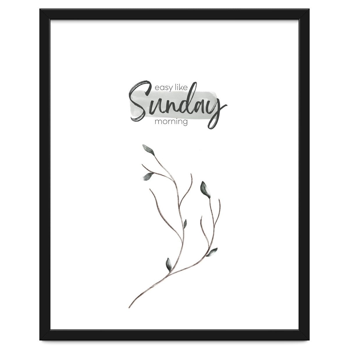 Easy like Sunday morning