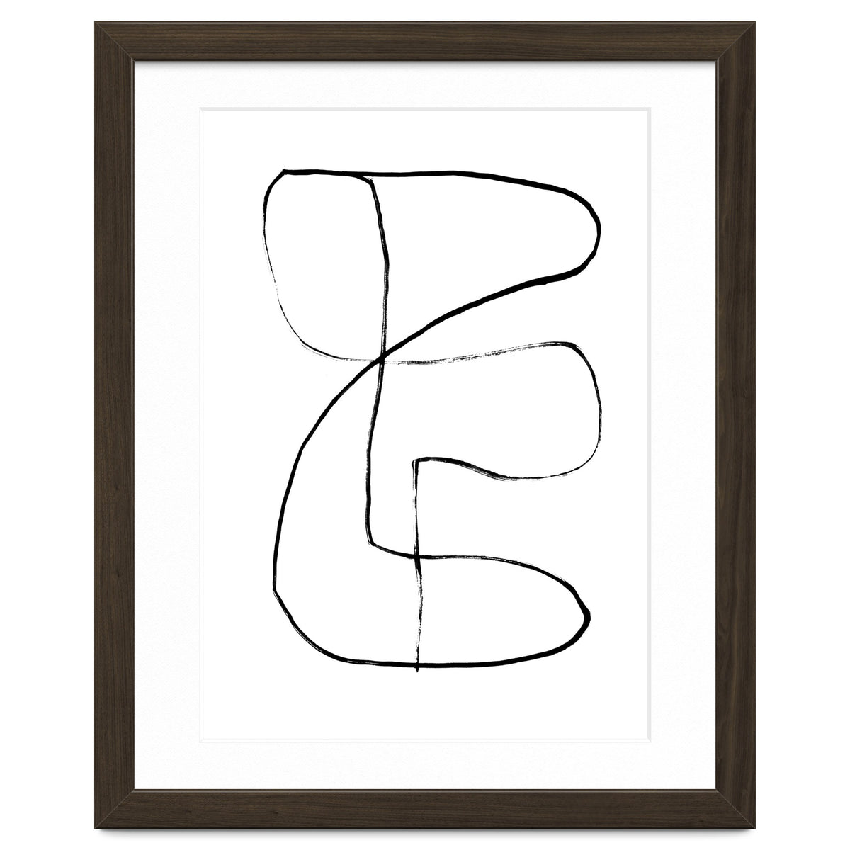 Mid-Century Line Art Print #1