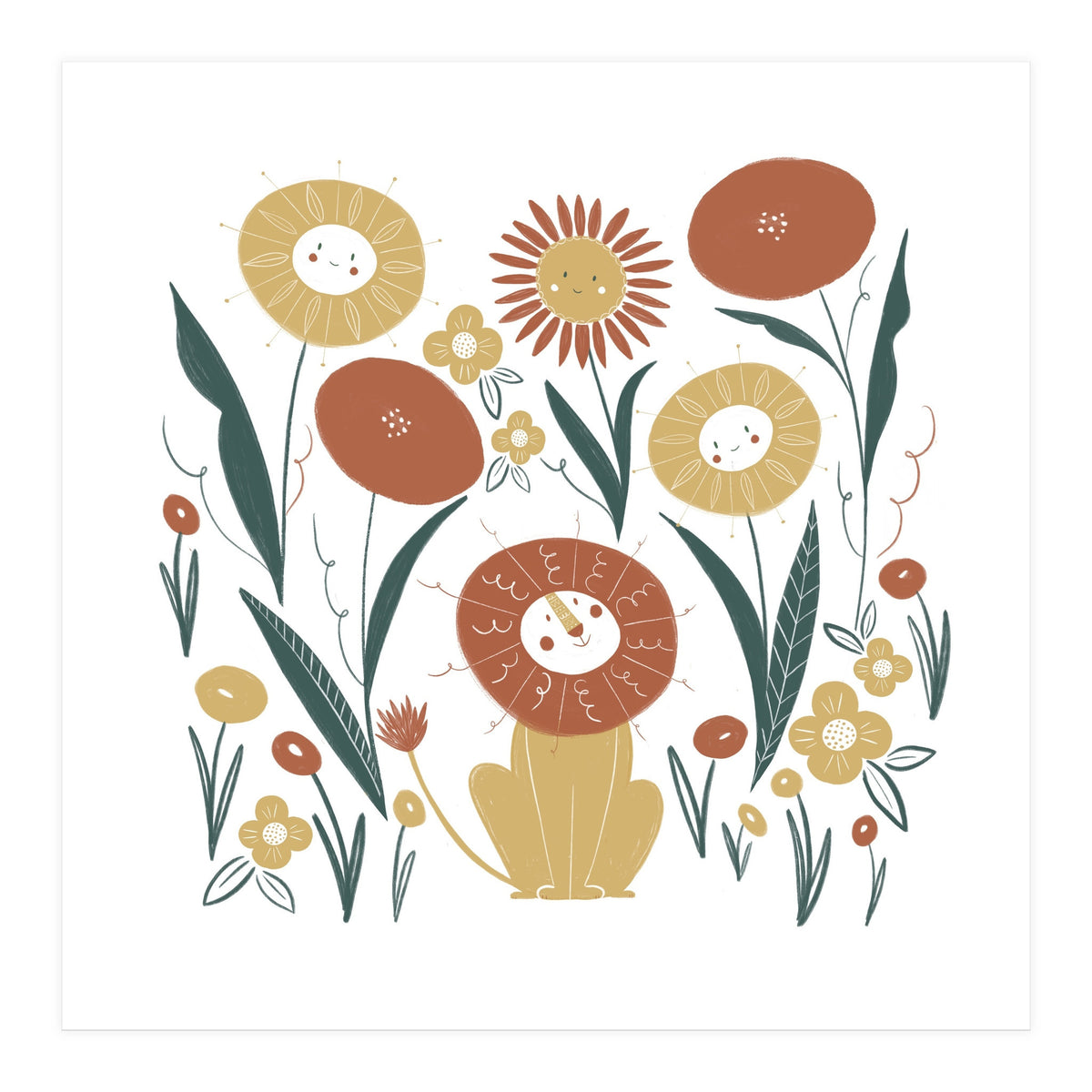 Lion & Friends (Print Only)