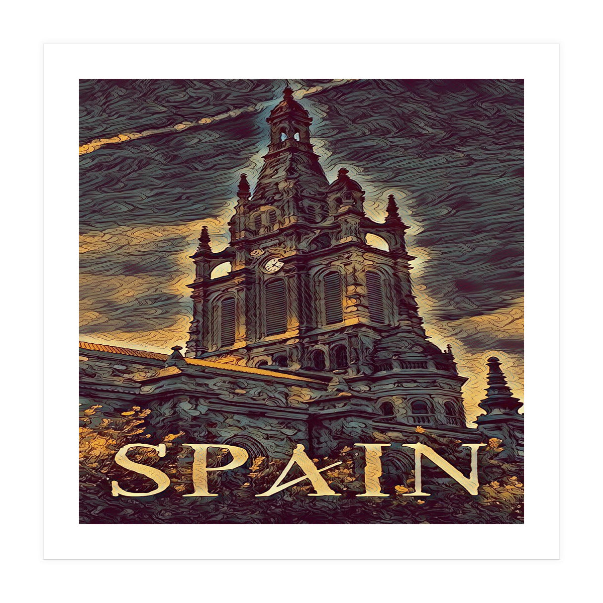 Gothic church in Spain (Print Only)
