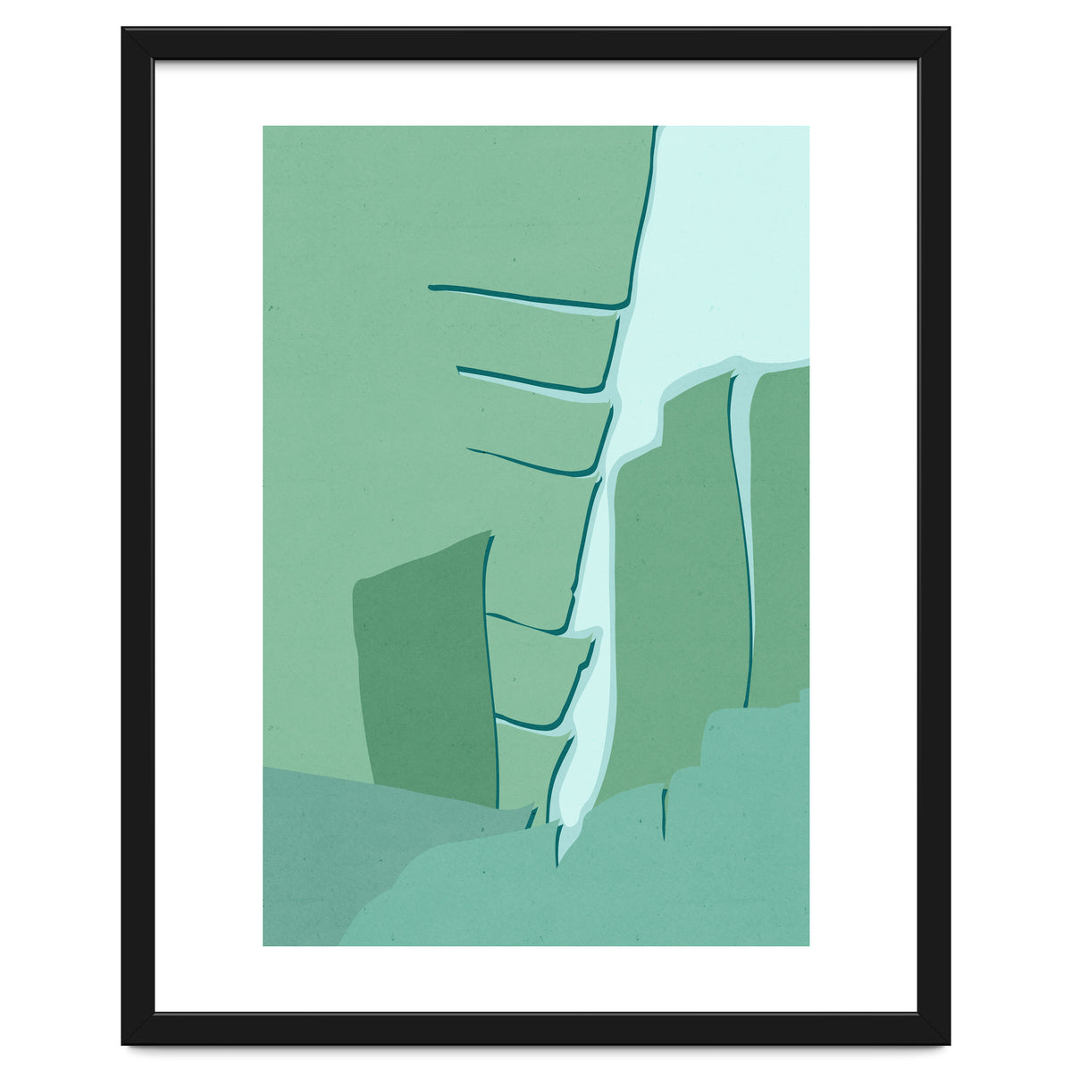 Abstract Banana Leaves One - Greener Eden