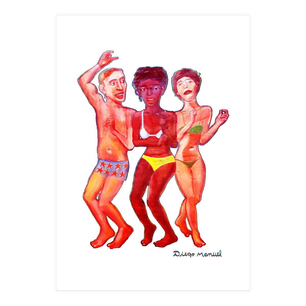 Beach Party 3d (Print Only)