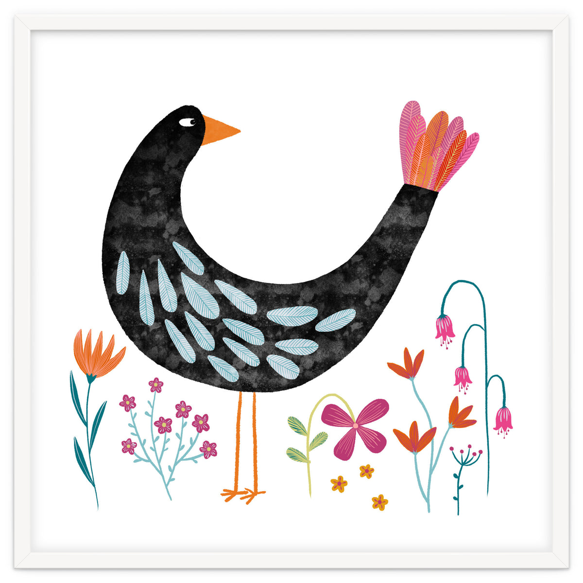 Bird with a Fancy Tail