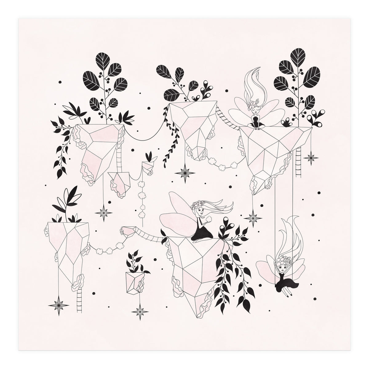 Fairy Flying Island Wonderland (Print Only)