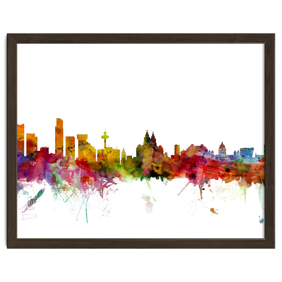 Liverpool England Skyline