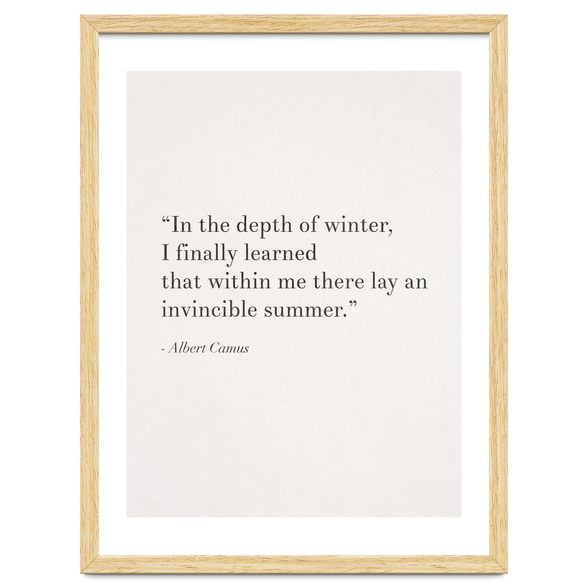 An Invincible Summer By Camus, White