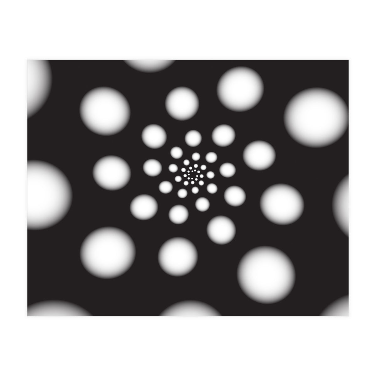 White Spiral Dots (Print Only)