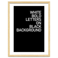 WHITE BOLD LETTERS