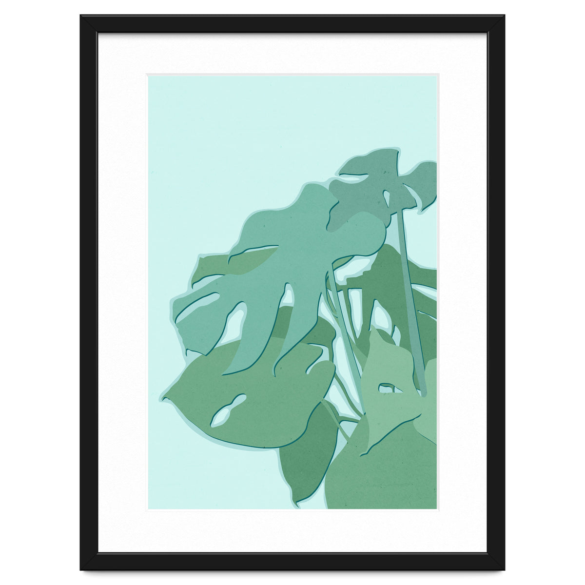 Minimal Monstera Leaves - Greener Eden