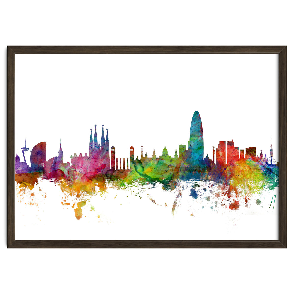 Barcelona Spain Skyline