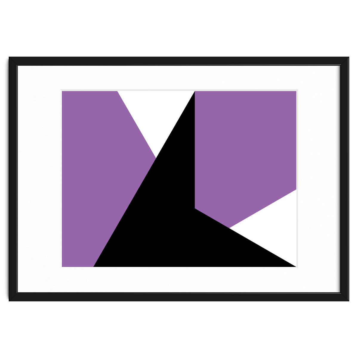 Geometric Shapes No. 64 - purple & black