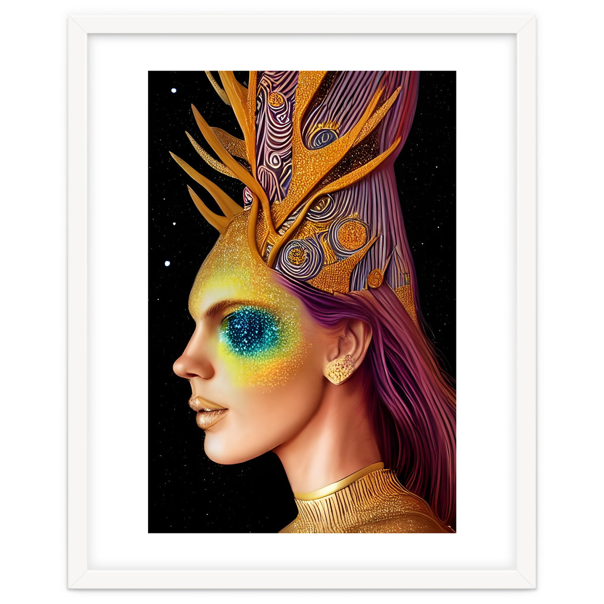 All That Glitters - Cosmic Goddess Portrait