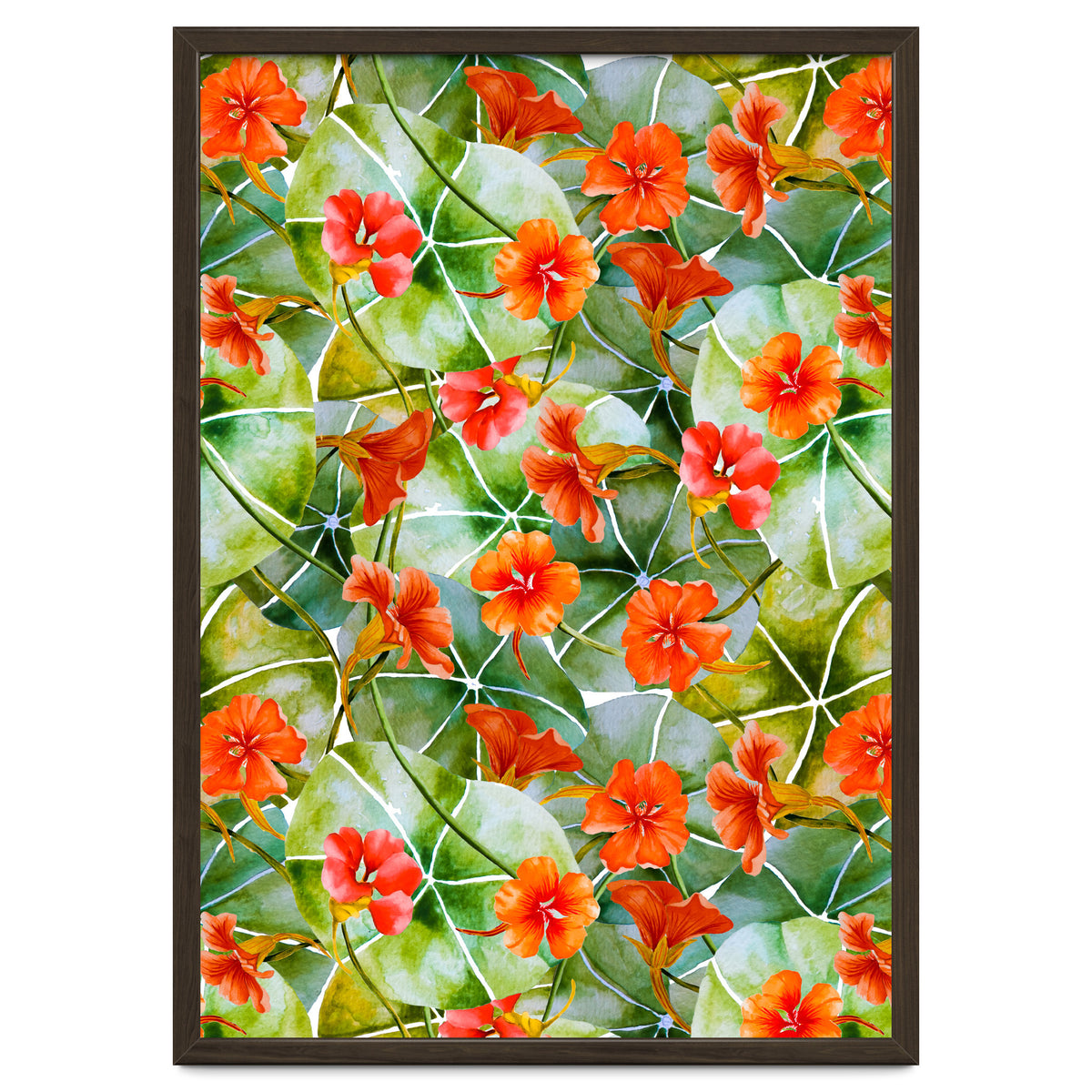 Nasturtiums watercolor 01