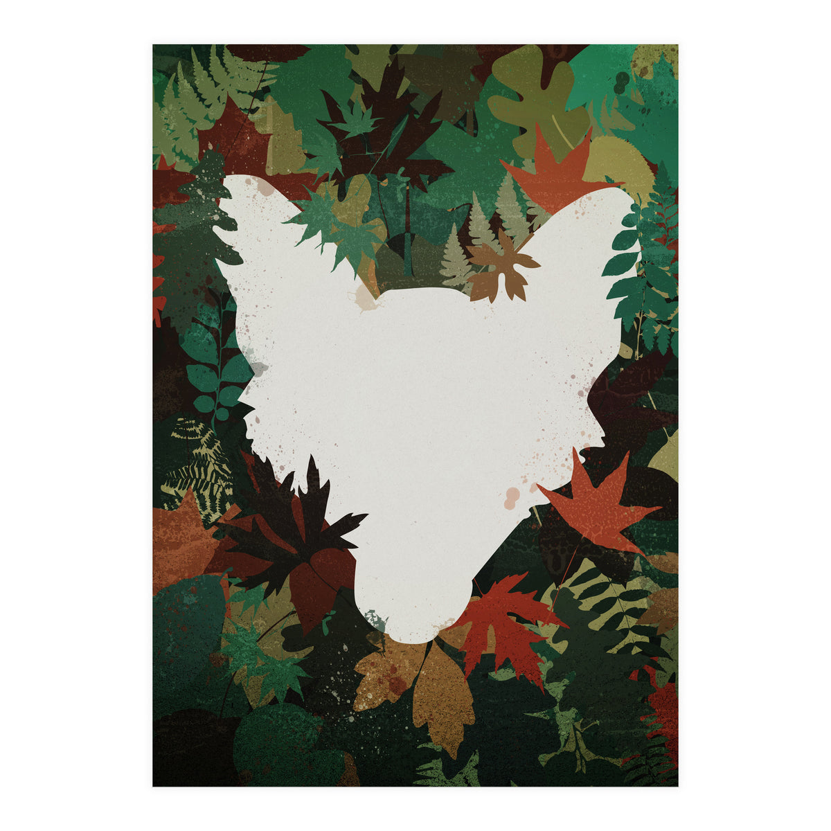 Hidden fox (Print Only)