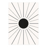 SUN IN LINES - BLACK (Print Only) thumbnail